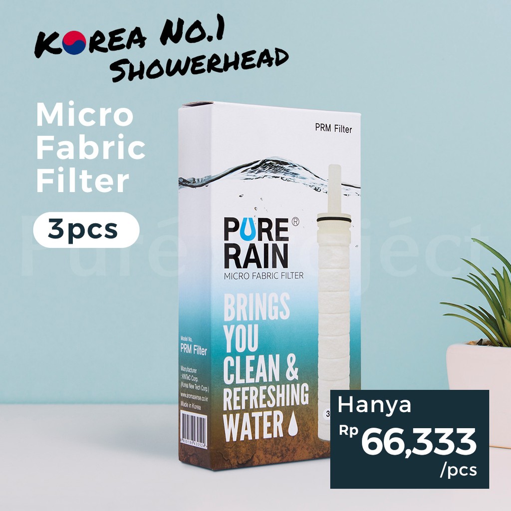 Pure Rain | Korea No.1 Micro Fiber Filter Cartridge Untuk 3 Bulan Pemakaian / Pure Project Official