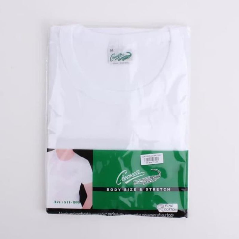 Crocodile kaos oblong Pria R-Neck 511-809 Fine Cotton original