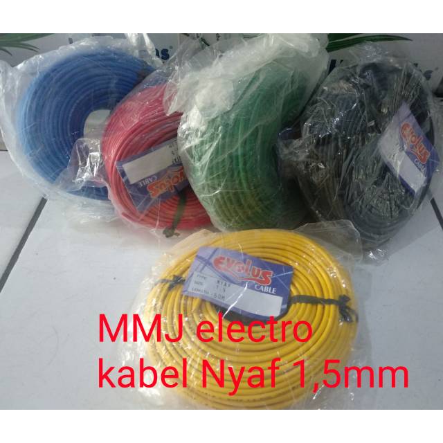 Kabel Nyaf 1,5mm Harga Permeter - Kabel Tunggal Serabut