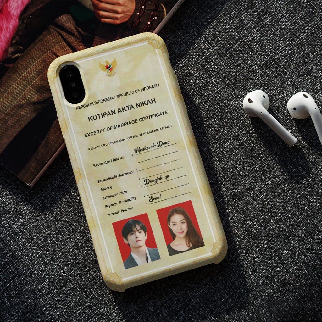 Casing Handphone Custom Akta Nikah by chicachic