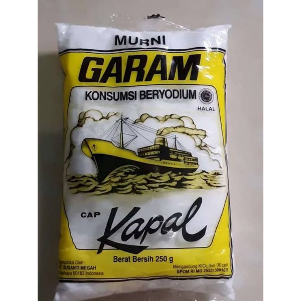 

GARAM CAP KAPAL / GARAM BERYODIUM / GARAM MEJA ISI 250 GR