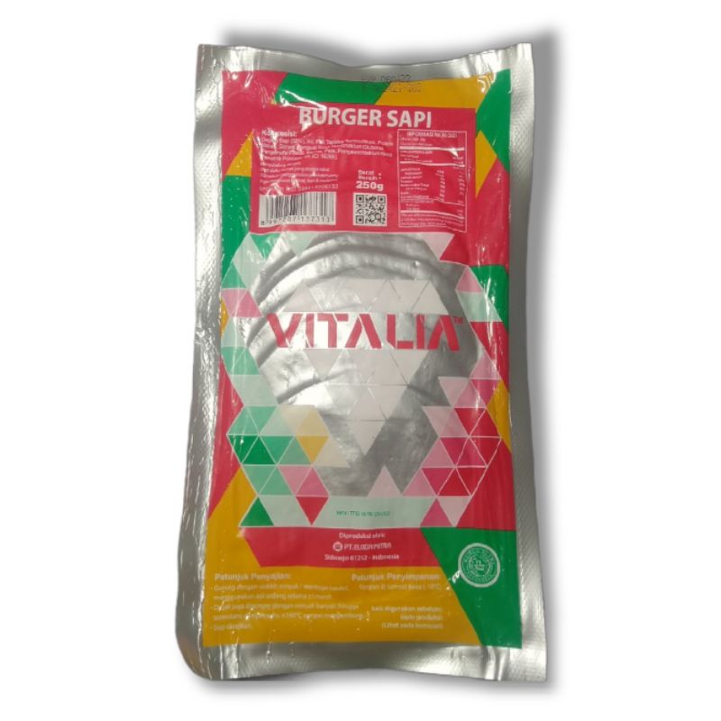 

Daging Burger Vitalia Smoked Beef
