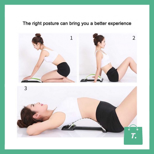 Back Stretcher Alat Sandaran Terapi Sakit Pinggang Punggung Lumbar Spinal Support Waist Relax