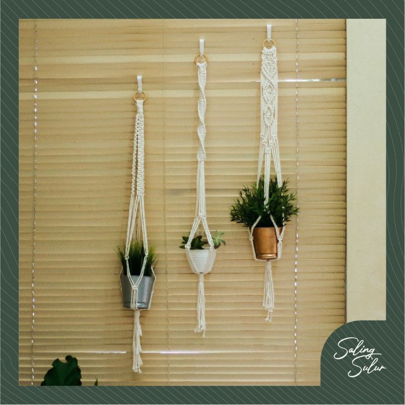 GANTUNGAN POT MACRAME GANTUNGAN POT BUNGA GANTUNGAN POT UNIK