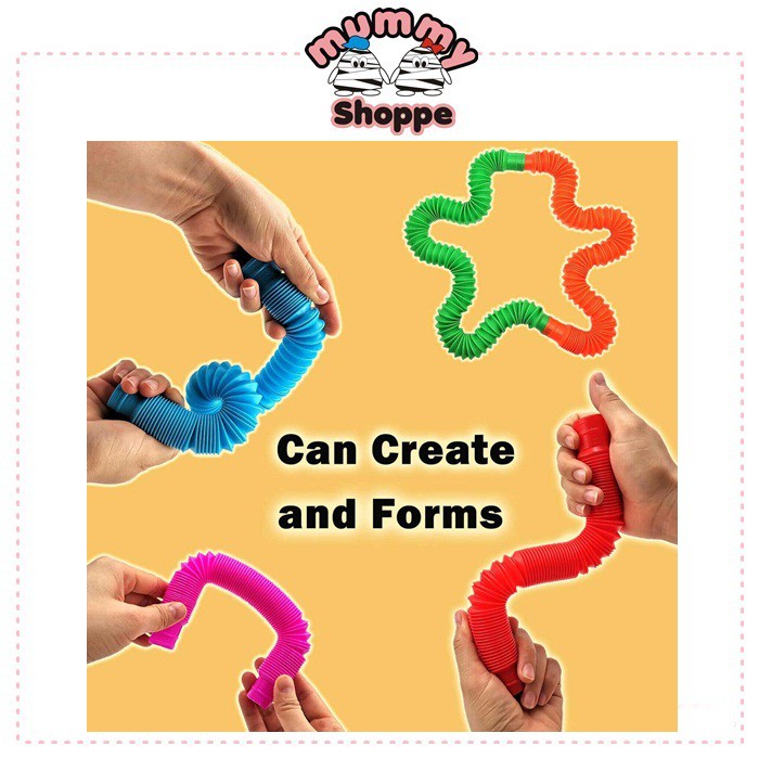 Pop Tubes / Pop Tube / mainan edukasi fidget Pop Tubes Sensory Toys / poptube / poptubes