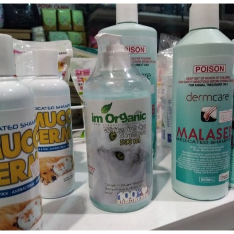 shampo kucing IM organik 500ml sampo pemutih