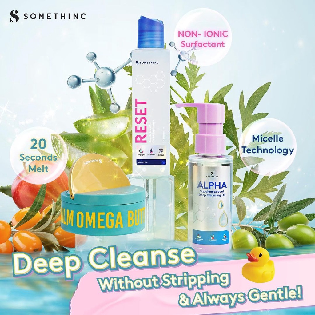 Somethinc Reset Gentle Micellar Water | Alpha Squalaneoxidant Cleansing Oil | Cleansing Balm