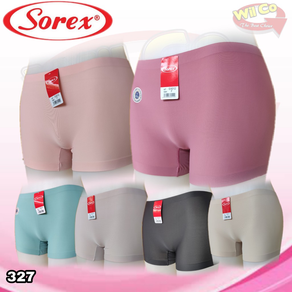 K327 -  (Harga Per 1 Potong) SHORTPANTS CELANA DALAM STRETCH PENDEK WANITA SEAMLESS SOREX FREE SIZE FIT M to L