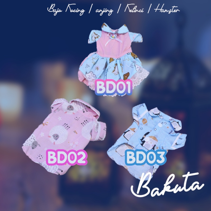 Baju Terlaris baju kucing tangerang model baju tidur untuk kucing dan anjing / baju kucing murah size S M L XL