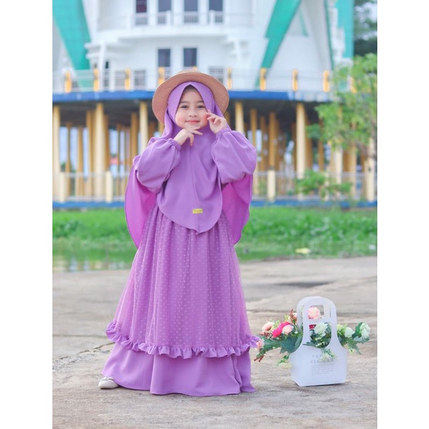 Gamis syari salwa/ gamis tile premium by victory / gamis syari tuledot