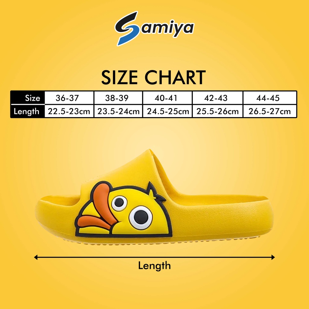 sandal dewasa motif bebek / cute duck slipper anti slip / sendal slop rumah indoor outdoor slippers