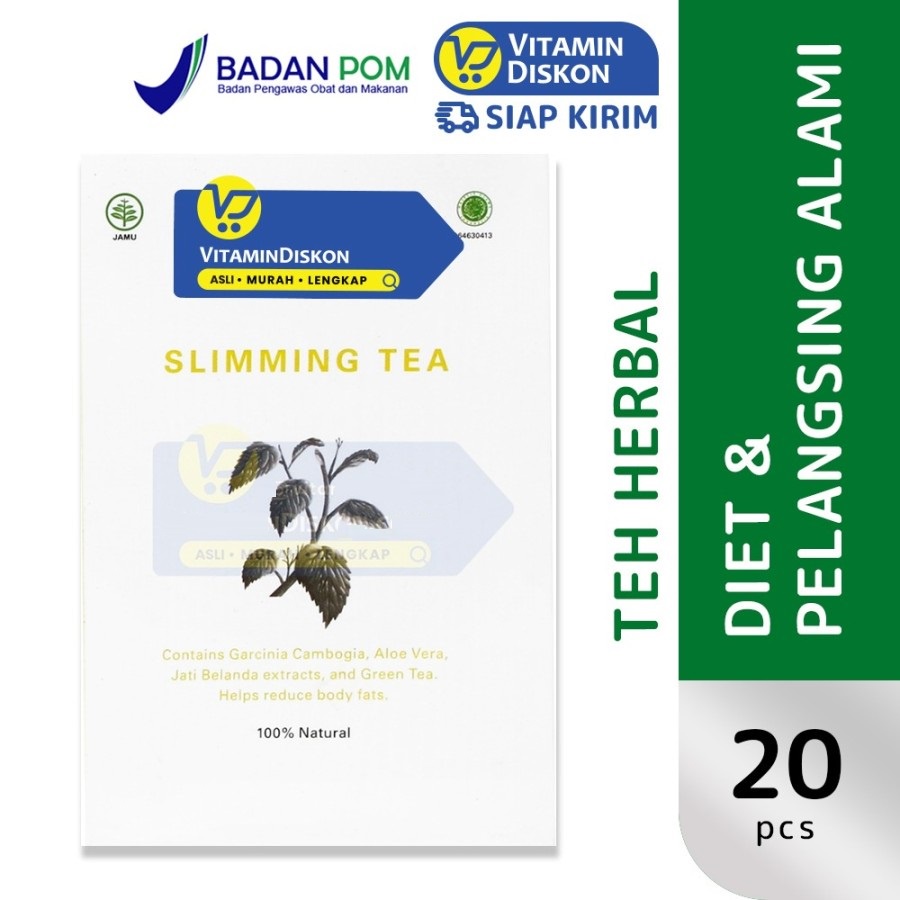 Herbilogy  Slimming Tea Infused | Teh Herbal Penurun Berat Badan BPOM - 20 Pcs/Box