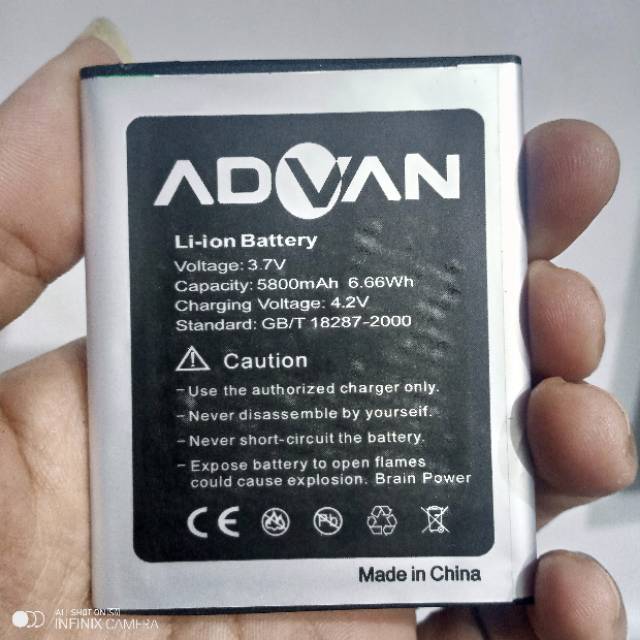 Baterai batre advan s50 G DOUBLE POWER