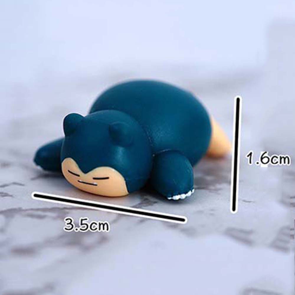 Mxbeauty 5pcs / Lot Mainan Action Figure Mini Karakter Kartun Pokemon Snorlax Ukuran 4cm Untuk Anak