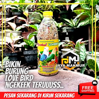 Pakan Lovebird Marshall 500 gr / Marshall Lovebird / makanan burung lovebird terbaik dan terlengkap