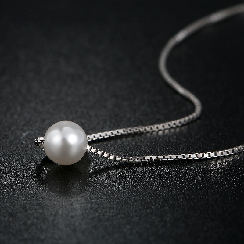 [Ready Stock]Fashion Short Pearl Necklace Fresh Simple Pearl Pendant