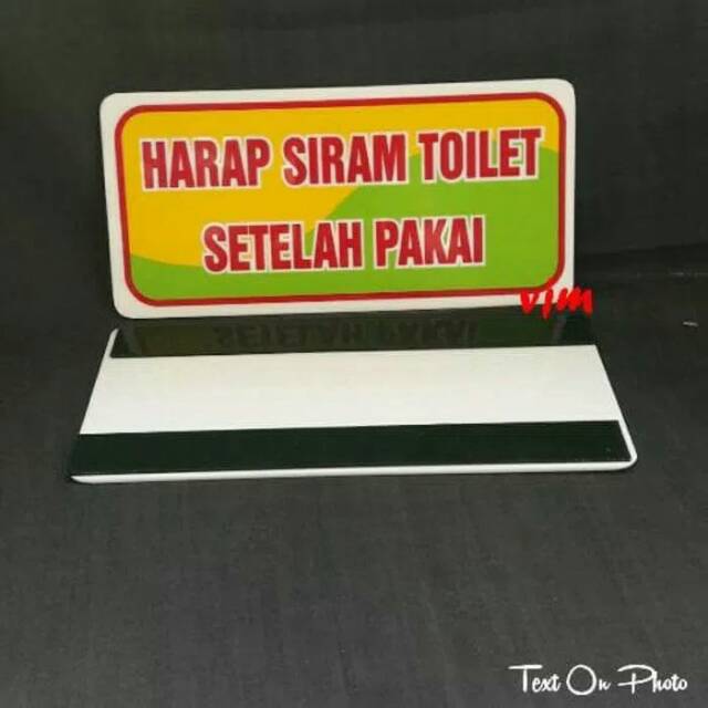 Jual Sign Label Acrylic Harap Siram Toilet Setelah Pakai X Cm Shopee Indonesia