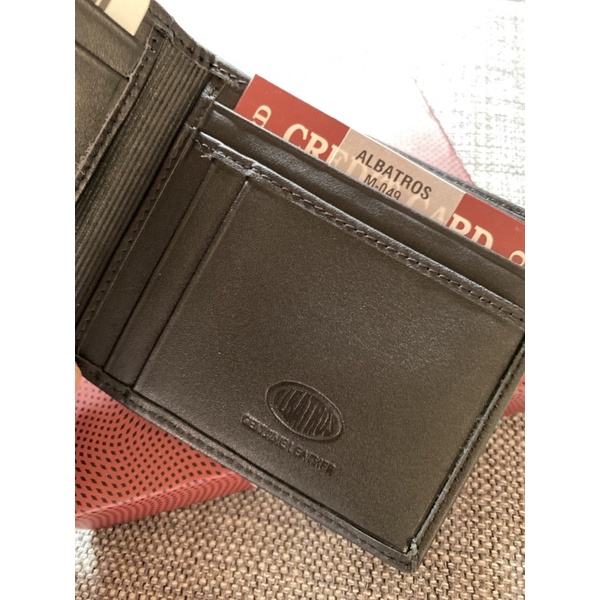 ALBATROS DOMPET PRIA BAHAN KULIT ASLI #M-049 MOTIF JERUK ANTIK MELOTOK UKURAN STANDAR DOMPET ALBATROS KULIT ASLI MODEL POLOS