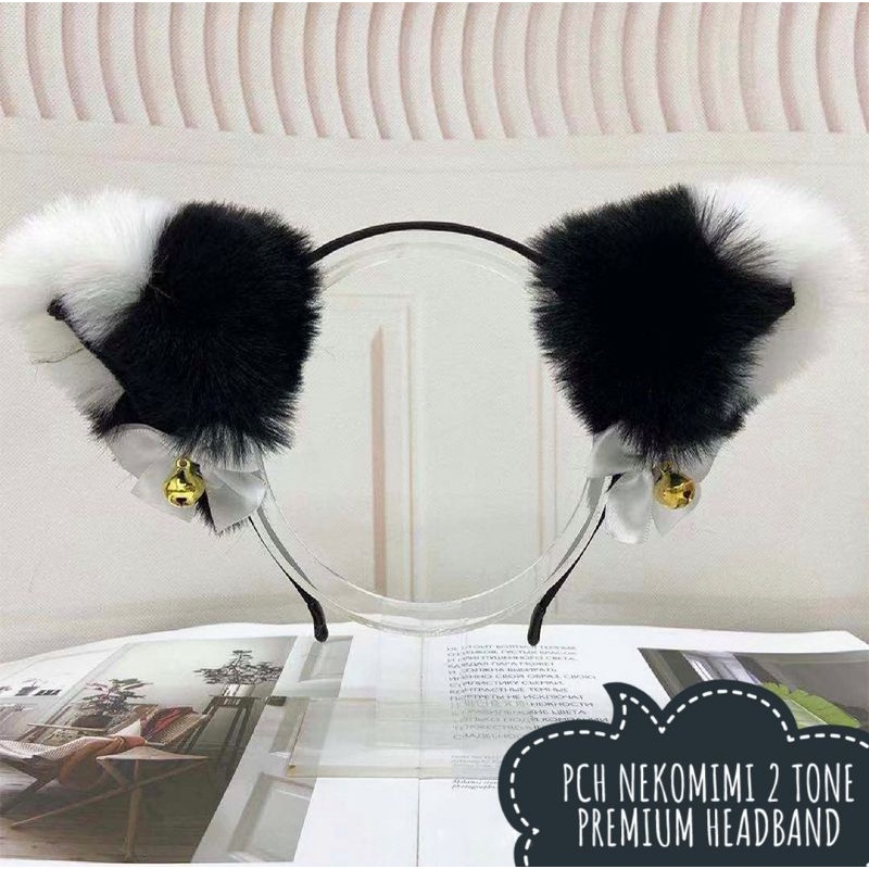 BANDO KUCING LONCENG NEKOMIMI JUMBO / BANDO KUCING COSPLAY TIKTOK / BANDO KUCING LONCENG BULU