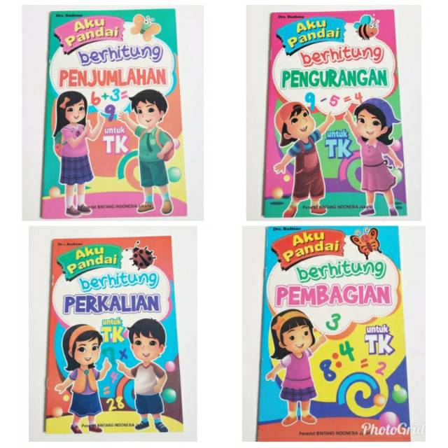 Buku Anak - Belajar Matematika Penjumlahan Pengurangan Perkalian Pembagian