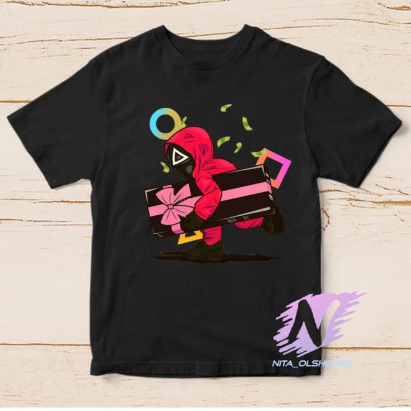 kaos squid game parti baju kaos anak squid