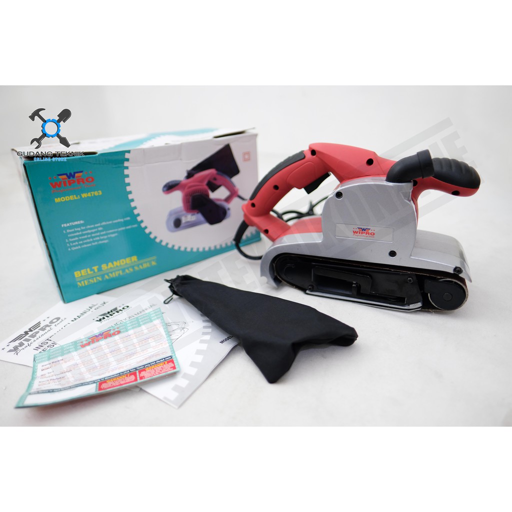 Mesin Amplas Belt Sander WIPRO W4763 / Mesin Amplas Tank WIPRO