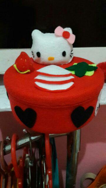 Set Toples Kotis Hello Kitty Flanel