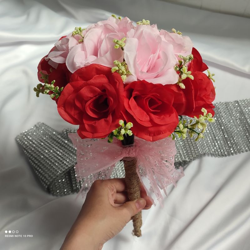 buket bunga cantik termurah hand bouquet pernikahan