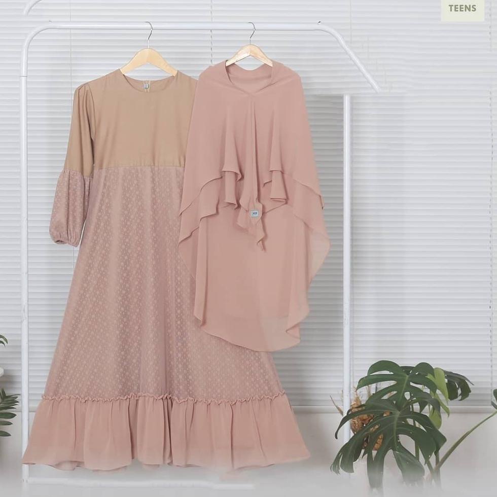 "BRK.20Au22ᴴ" Baju Gamis Anak Perempuan Usian 10 12 Tahun Selena Kids Gamis Tiledot Anak Perempuan 2