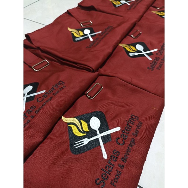 CELEMEK/APRON SATUAN Bisa Custom Sablon / Bordir Kualitas Terbaik TERMURAH!