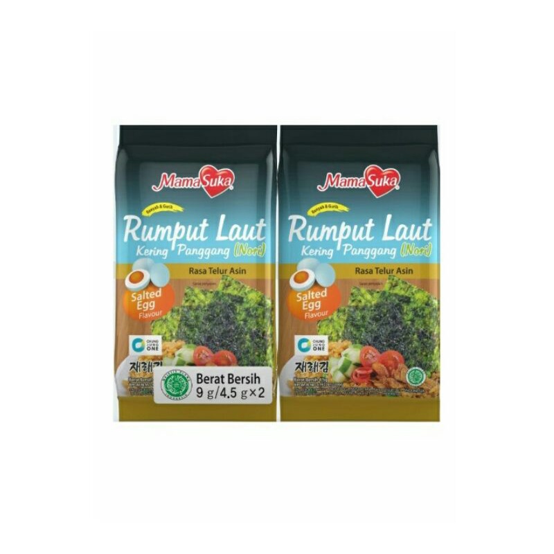 

Mamasuka Rumput Laut Panggang (Nori)Salted Egg 2X4.5G