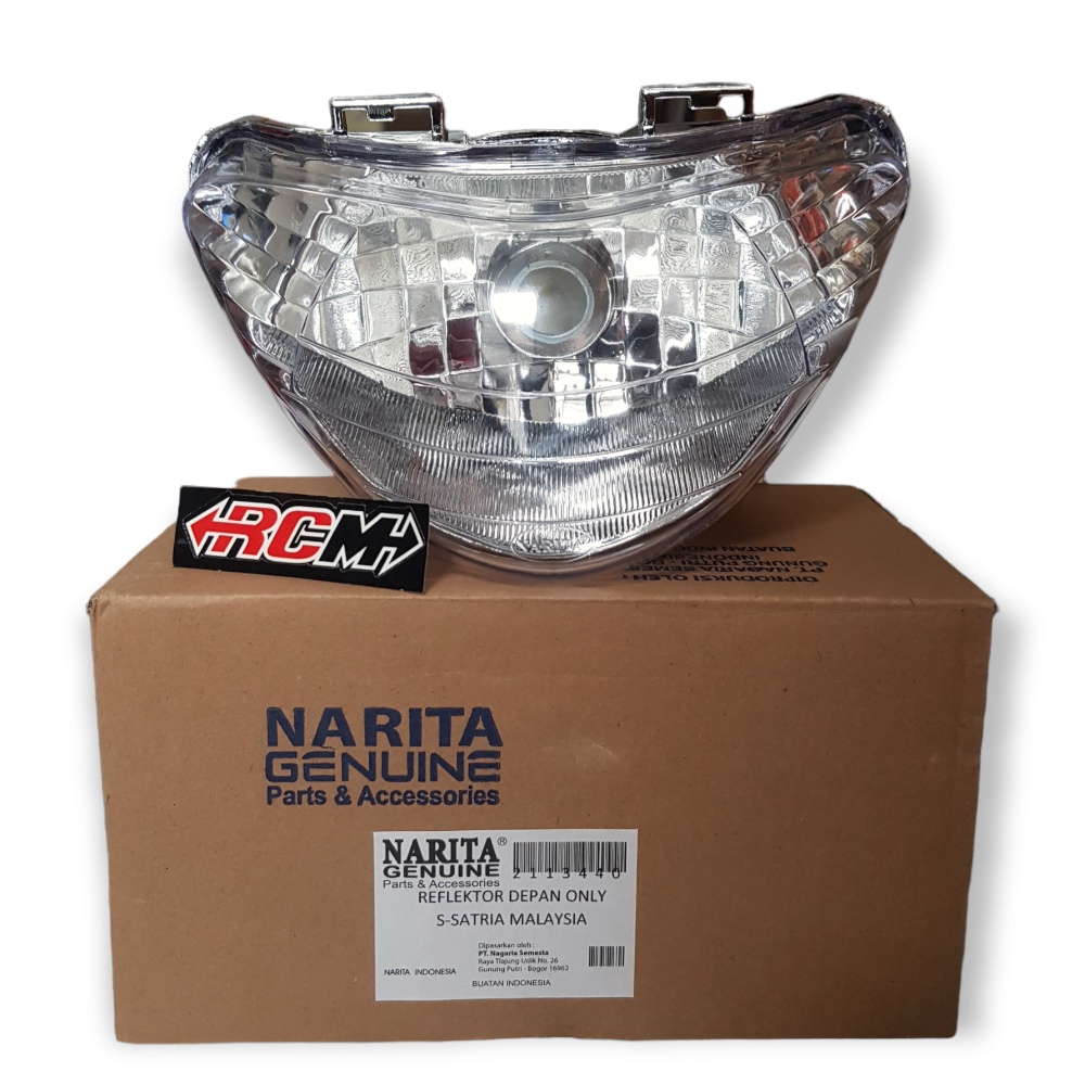 HEADLIGHT HEADLAMP HEAD LAMP MICA MIKA KACA LENS LENSA REFLECTOR REFLEKTOR DEPAN UTAMA ONLY SUZUKI SATRIA HIU MALAYSIA 2T 2 T 2TAK 2 TAK 135 TANPA LAMPU BEST QUALITY BAHAN TEBAL JAMINAN KUALITAS