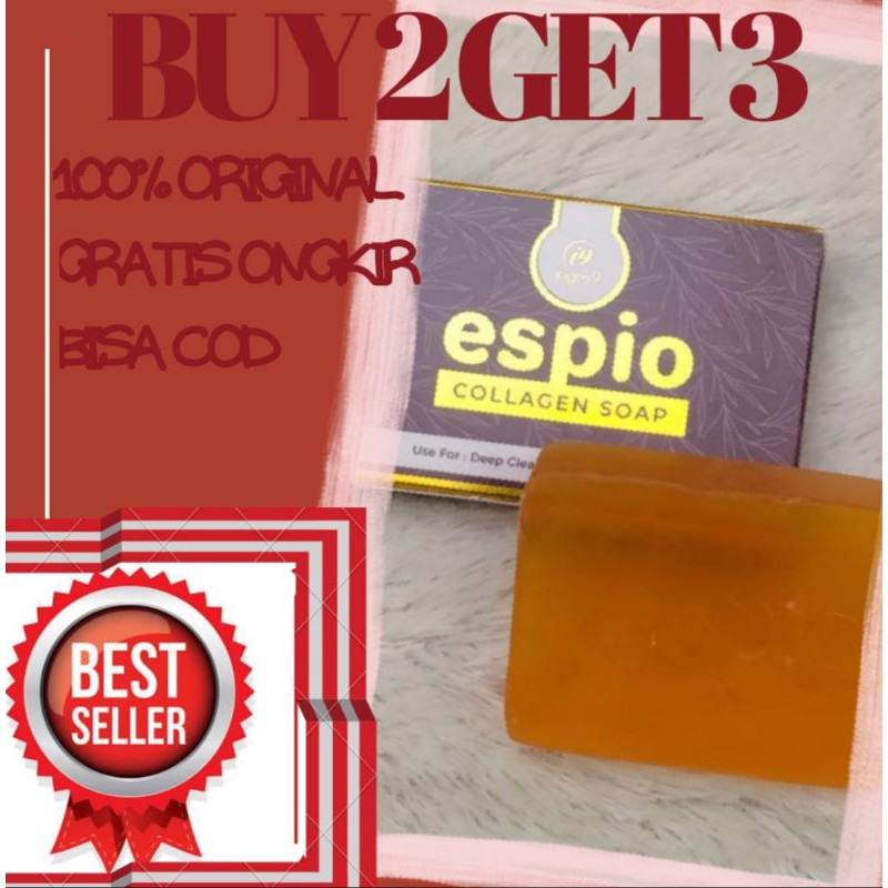 Sabun Espio Collagen Colagen Soap Jerawat Pemutih Wajah Badan Ampuh Aman BPOM Original Asli
