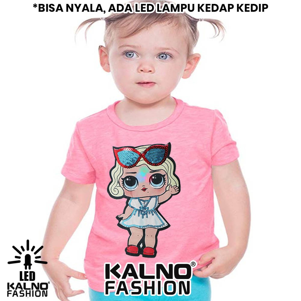 kaos baju anak LOL 1 LED umur 1 - 7 tahun bisa nyala - random karakter LOL KAOS LED KAOS NYALA