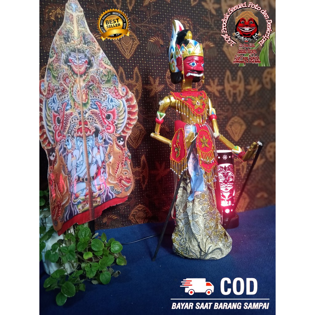 Wayang Golek Wayang Patih Indrajit 70cm Kualitas Menengah
