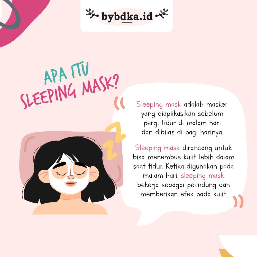 Masker Wajah Bybdka Sleeping Mask Saffron, Olive Oil, Coconut Oil, Honey 15gr