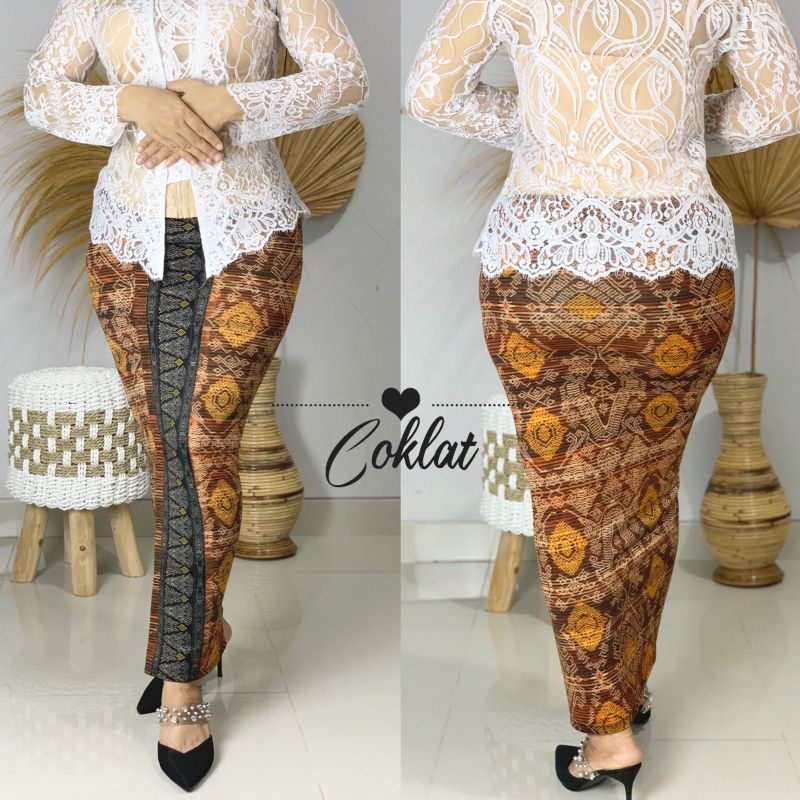 Kamen jadi jumbo bawahan kebaya pakaian tradisional bali bahan moscrepe strait