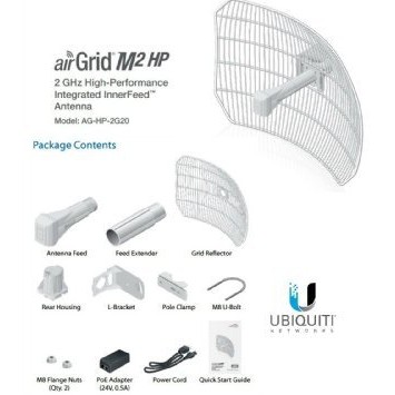 Ubiquity AirGrid M2 HP 20dbi M2HP 20 AGHP2G20  AG M2 20  CO2492 CN Comp