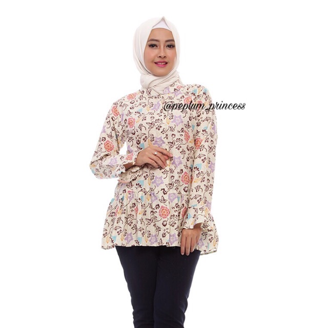 Lana Peplum Batik