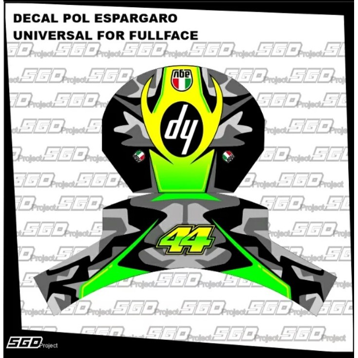 Sticker Decal Helm Pol Espargaro Universal For Fullface