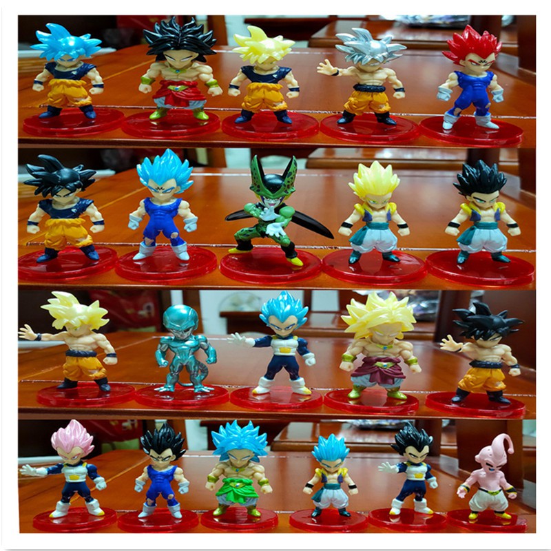 21pcs / set Mainan Action Figure Model Dragon Ball Bahan PVC Untuk Dekorasi / Hadiah Anak