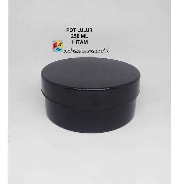 Pot lulur 250 gram hitam