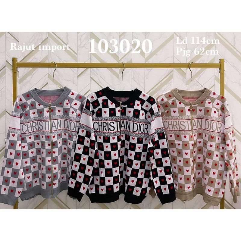 ATASAN DIOR/ATASAN RAJUT IMPORT/ATASAN RAJUT WANITA/JAKET DIOR/ATASAN