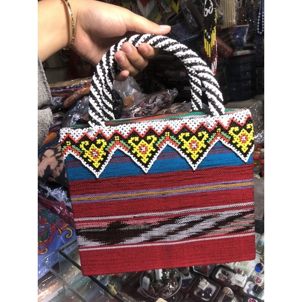 tas etnik dayak songket + manik