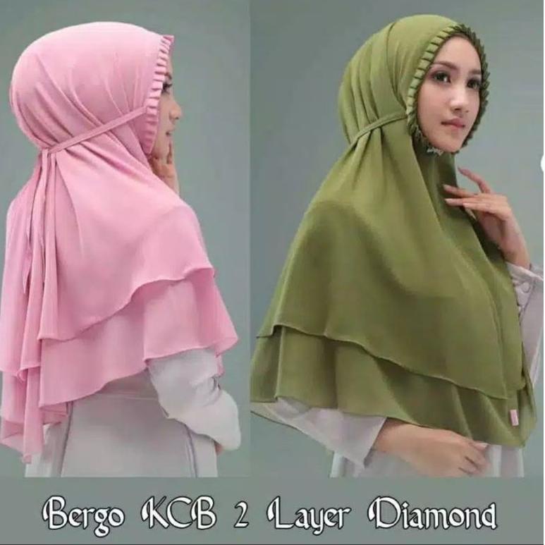 [PROMO RSR77] Bergo maryam kcb 2 layer/bergo lipit 2layer diamond italiano/bergo nirmala Bayar Di Te