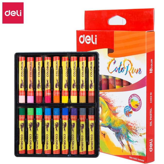 

TERLARIS Deli EC20210 School Crayon/Krayon-Oil Pastel Rich Color 18C