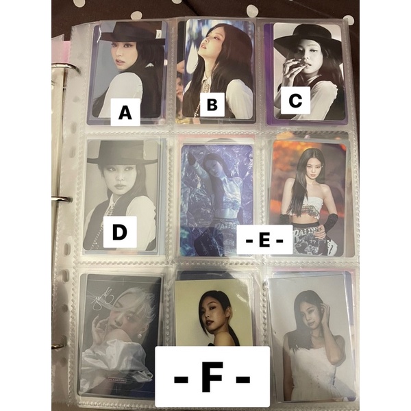Photocard Jennie Blackpink (DVD The Show, CD The Show, HYLT Thai dan The Album)