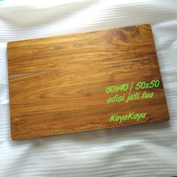 Talenan Kayu Besar Jati Asli