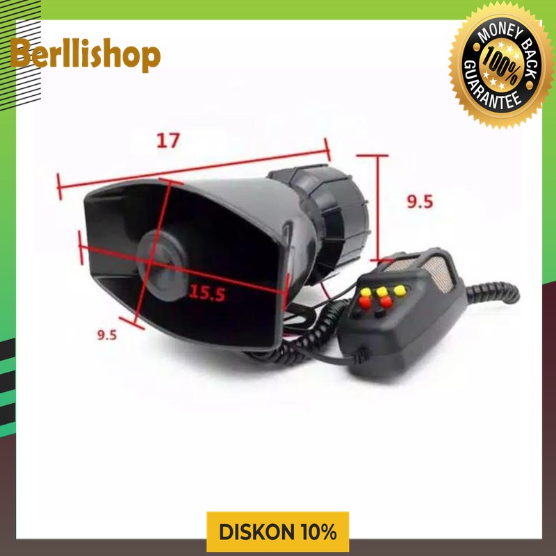 Diskon Klakson Toa Horn Polisi 7 suara Termignoni 7suara variasi motor Murah