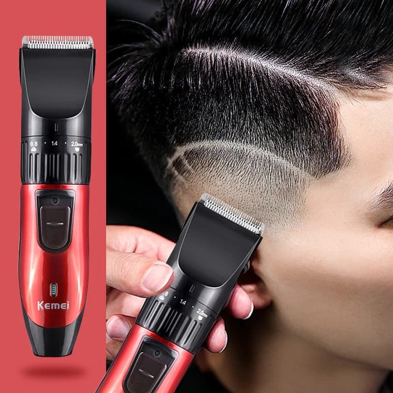 Kemei KM-730 Alat Cukur Portable Electric Hair Trimmer Shaver